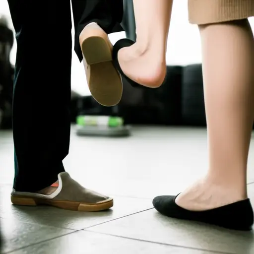 天太黑，所以我踩到了你的脚，但不是故意的。