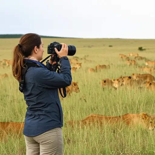 她对野生动物摄影充满热情。