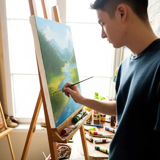 我想成为一名艺术家。