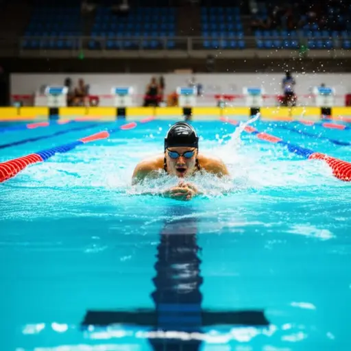 在游泳比赛中，她往往比世界纪录游得更快。