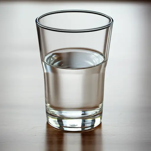 除了水，我什么都没喝。