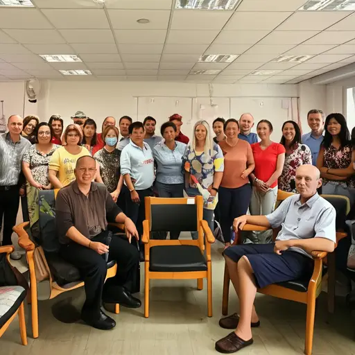 大约有四十个人。