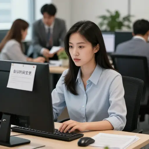 她疏忽了通知我们日程的变更。