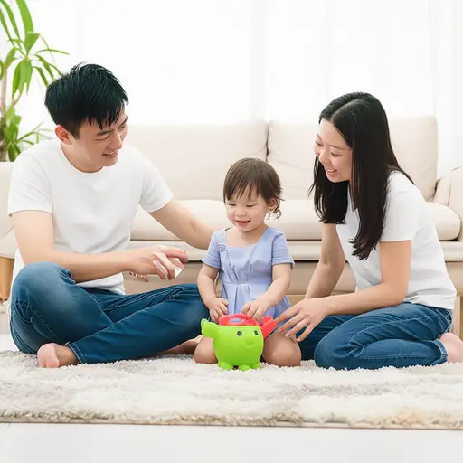 我和我的妻子以及我两岁的小女儿住在一起。