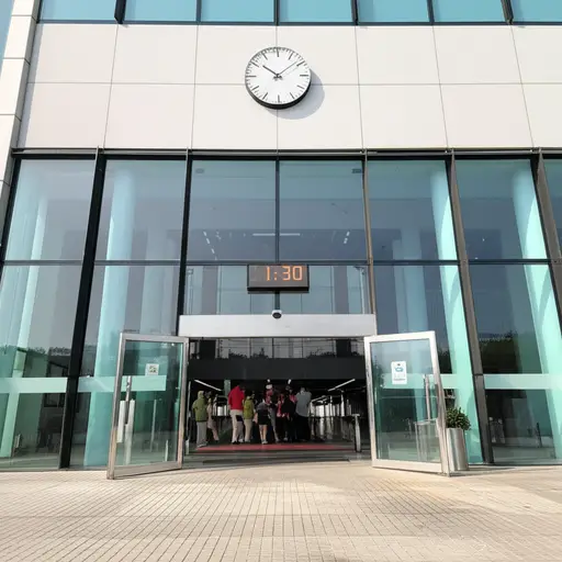 体育中心下午1:30开门，下午4点关门。