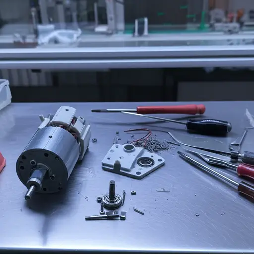 我把马达拆开，想看看它是怎么工作的。