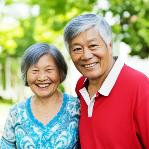 她比他大不少。