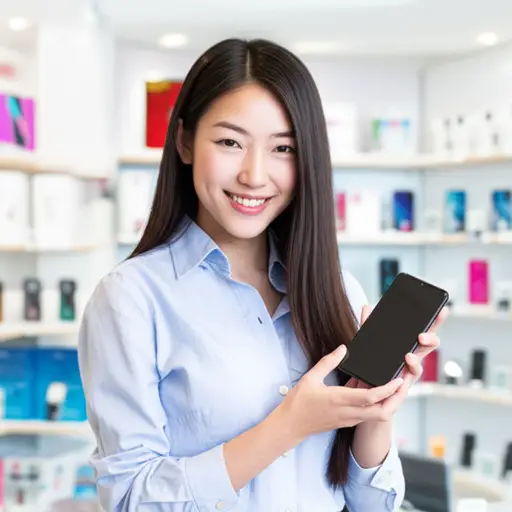 她总是买最新款的手机。