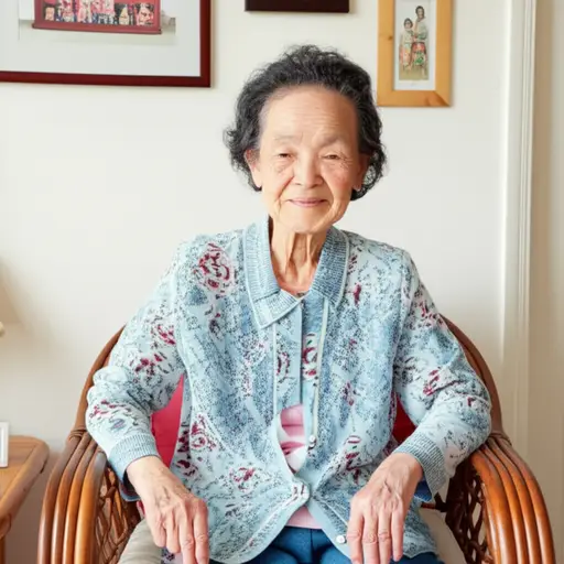 我祖母六十岁了。