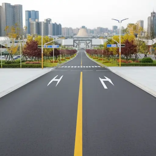 沿着这条街往前走，然后在广场处左转。