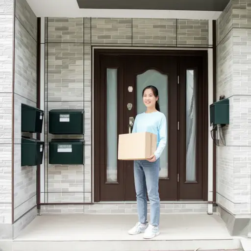 我的邻居经常帮我收快递。