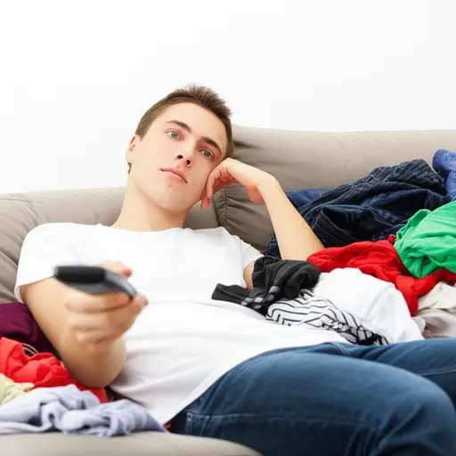 我懒得熨衣服。