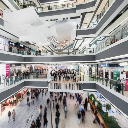 商场里有相当多的人。