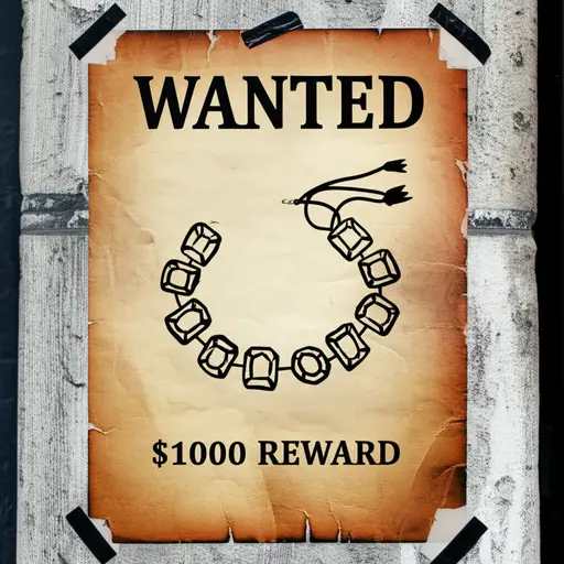 归还被盗珠宝有1000美元的奖励。