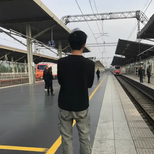 他会在车站接她。