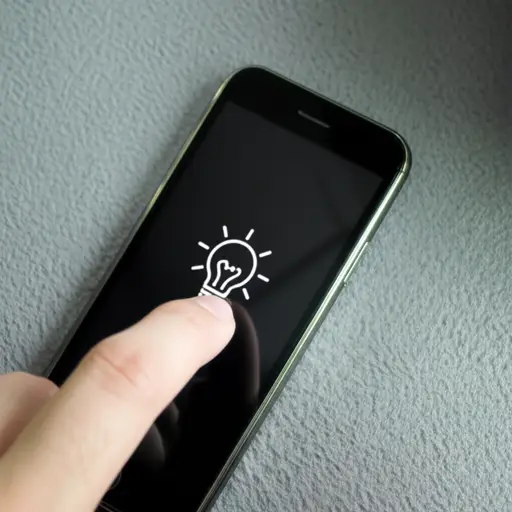 当你触摸它时，一个灯泡会出现在它的屏幕上。