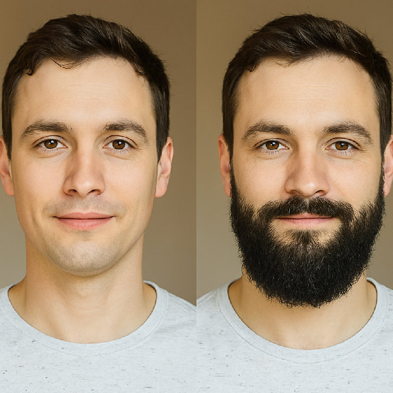 他打算留胡子。