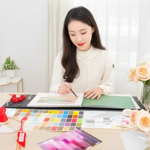 我的姐姐正在筹划她的婚礼。