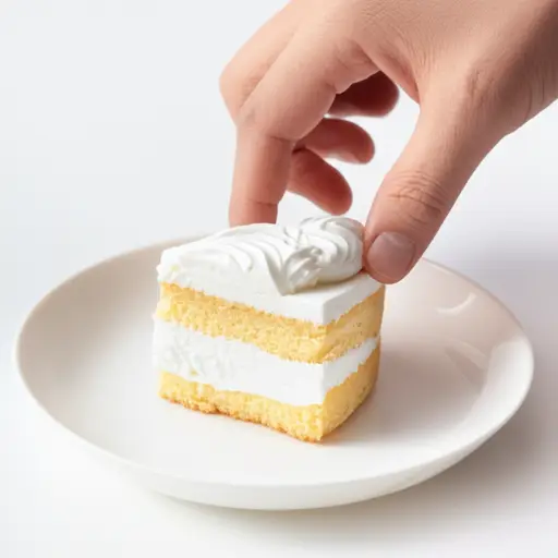 请给我一小块蛋糕。