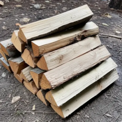 我们需要一些干木头来生火。