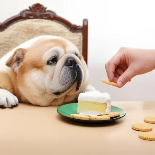 如果你用蛋糕和饼干喂你的狗，它这么胖就不奇怪了。