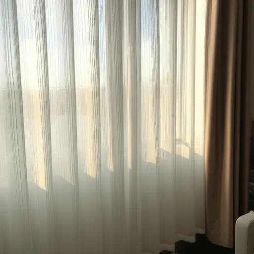 我们可以换窗帘让更多日光进来。