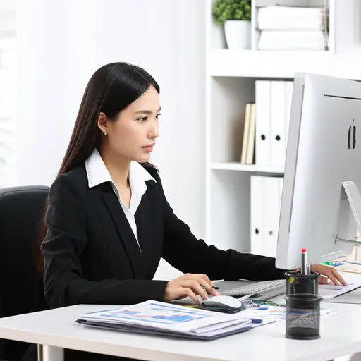 她在一家投资银行担任金融分析师。