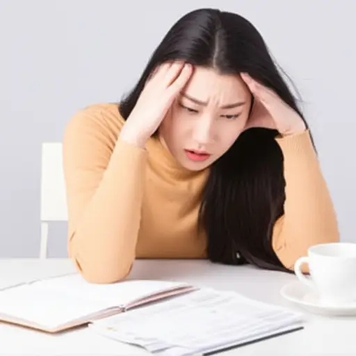 她很累，无法清晰地思考。