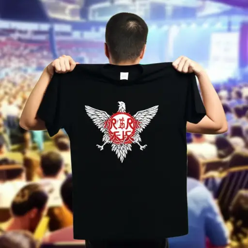 他从摇滚音乐会上给我带回了一件纪念T恤。