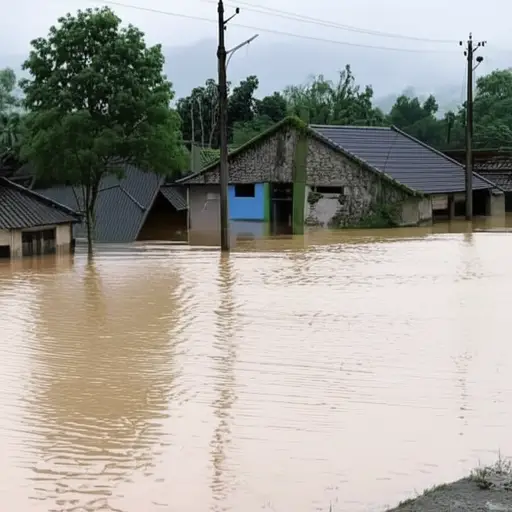 该地区遭遇了多年来最严重的洪水。