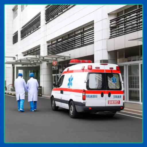 救护车在10分钟内到达。