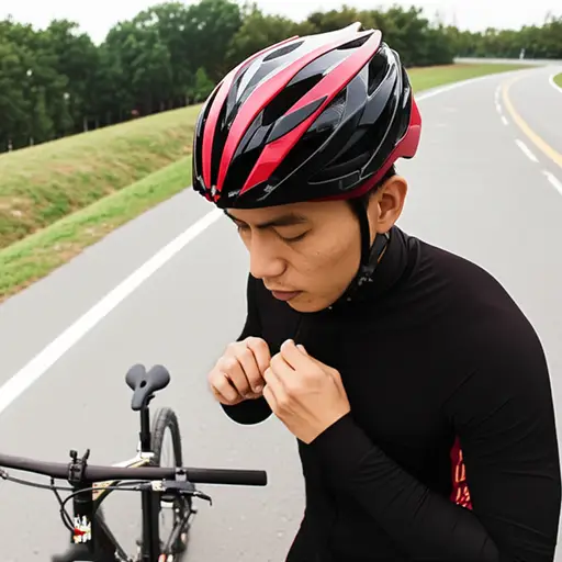 骑自行车前，您应始终牢牢固定好头盔。