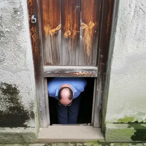 小心你的头！这扇门很矮。