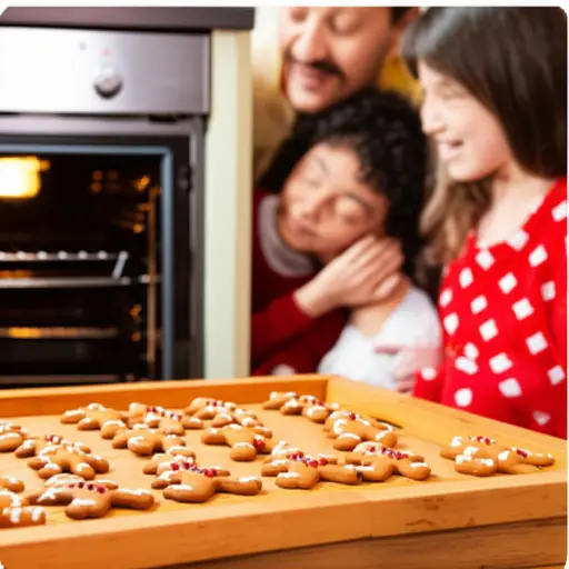 我们经常在圣诞节一起烤姜饼人饼干。