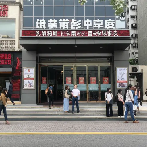 我们约好在电影院拐角处见面。