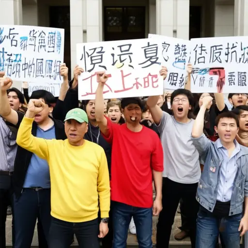 示威者们在陪审团裁决后愤怒地抗议。