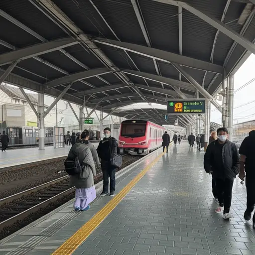 幸运的是，火车准时了。