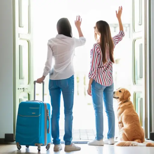 他们让我在他们离开时照看他们的狗。