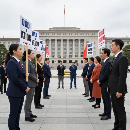 这个国家的人民对新政策存在严重分歧。