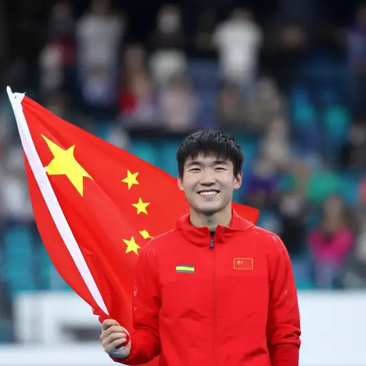 他被选中代表他的国家参加比赛。