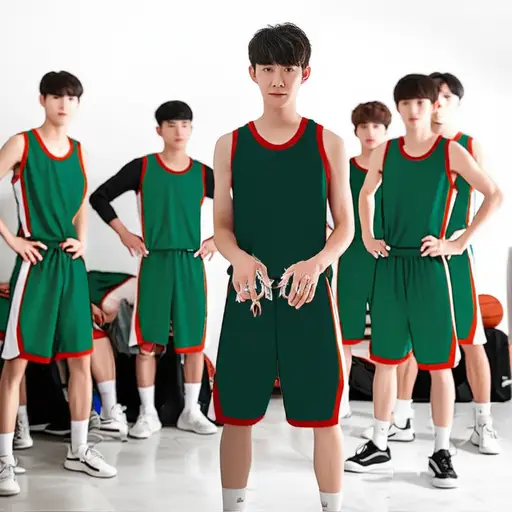 当我到达时，其他篮球俱乐部成员已经穿好衣服了，所以我得快点。