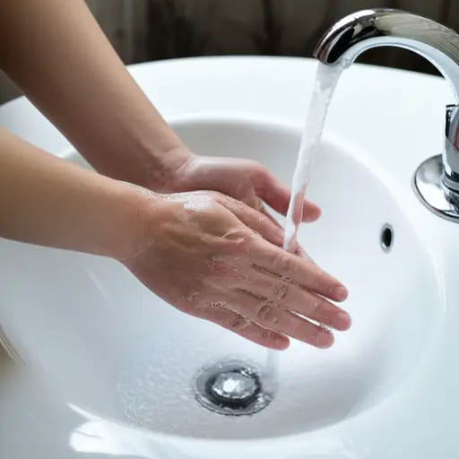 我每天用肥皂洗手。