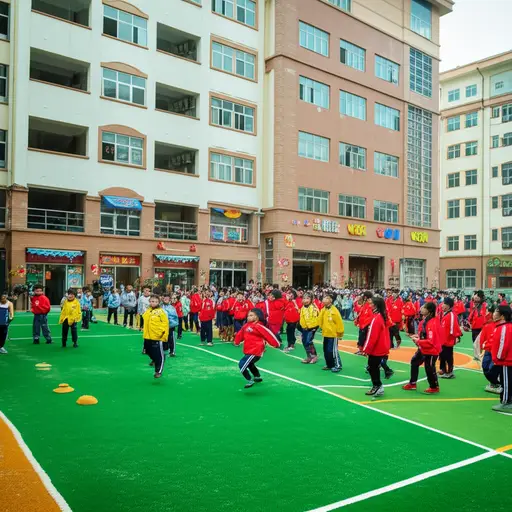 这所学校的大多数孩子来自华人社区。
