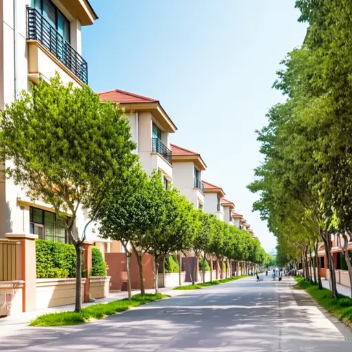 整个街区既安静又安全。