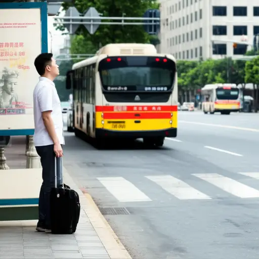我通常乘公共汽车上班。