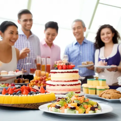 派对上的食物一点也不差。