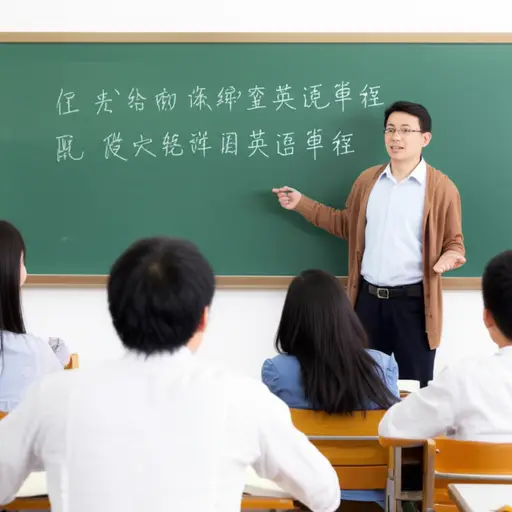 他教外国学生英语。