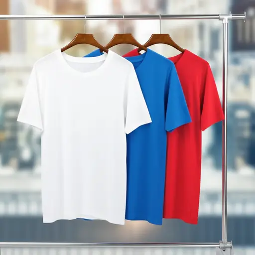 这件T恤有两种颜色可选——蓝色和红色。