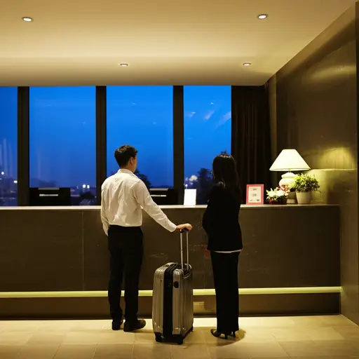 由于天晚了，我决定入住酒店。