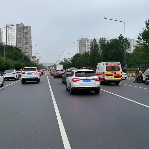 交通堵塞是早前事故的直接后果。